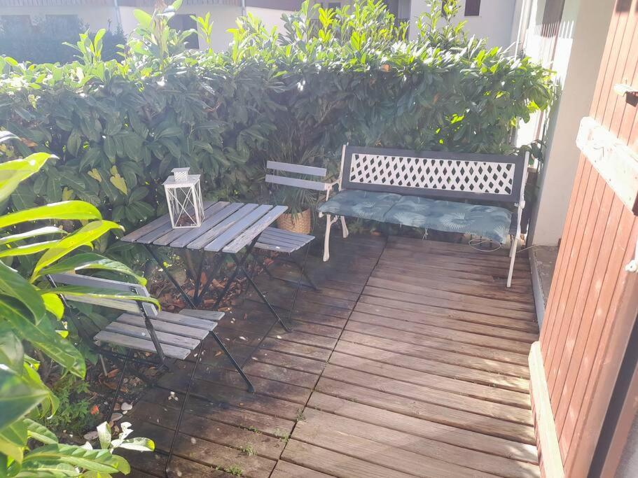 Rez De Jardin / Pieds Des Pistes Apartment Bernex Luaran gambar